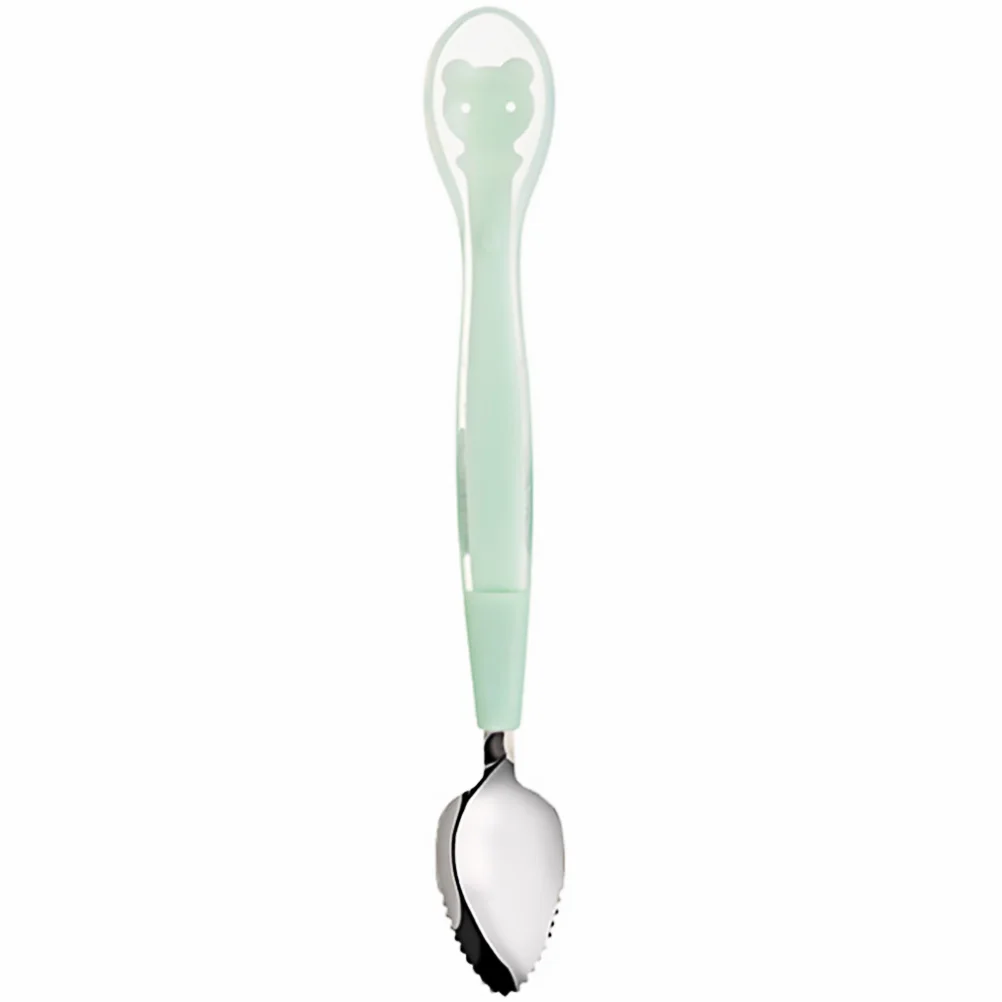 

Fruit Baby Feeding Tools Double ended Silicone Spoon Infant Citrus Scraper Kids Spoon Toddler Mixed Color High Temperature