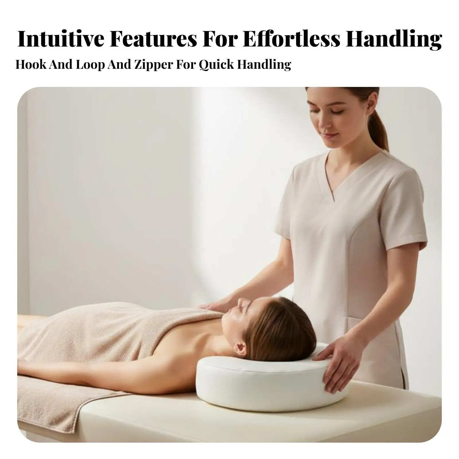 Massage Table Face Pillow Head Support Cushion Ergonomic U Shape Neck Rest for Beauty Salon Chiropractor Spa