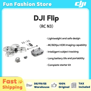 Dji Flip Camera Drone (RC-N3) 4K Ligera de 3 km Estabilización de CarryCot 13 km Transmisión de video Palm Takeff Auto Return C0 10 mejores drones de ventas 3 km - №3
