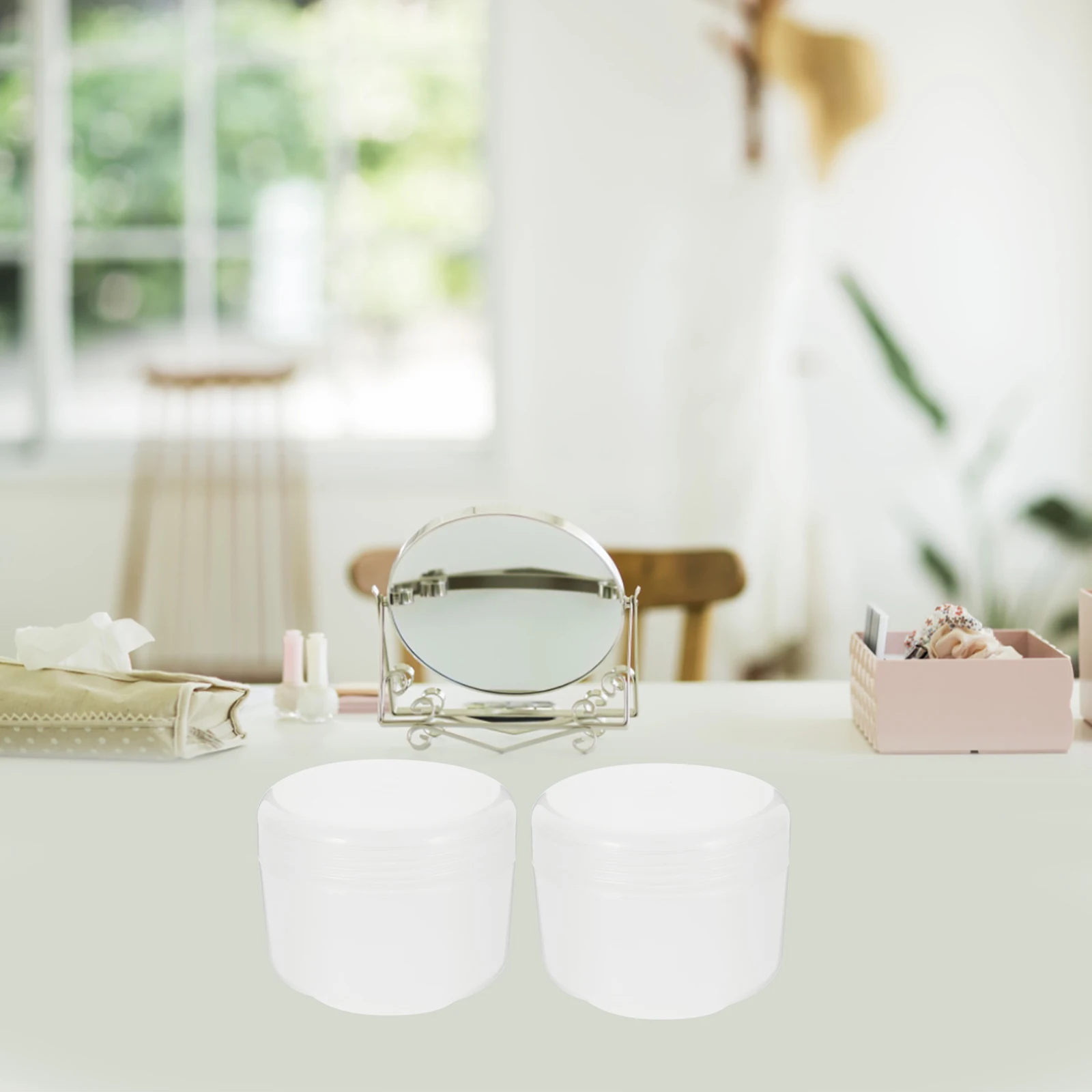 

4pcs Cream Jars Empty Small Containers With Lids Lotion Jar Travel Sample Containers Refillable Mini Jars For Skincare