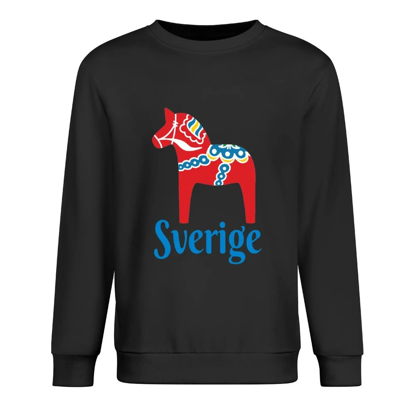 

Sverige Dala Dalarna Sweden Horse Dalecarlian Swedish Pullover men's winter sweater autumn jacket men autumn oversize sweatshirt