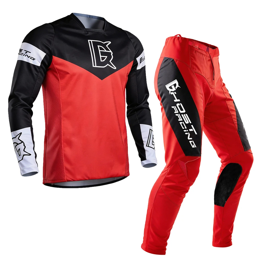 

New Men Motocross Gear Set Top Off Road MX Combo Moto Jersey And Pant Summer Breathable Motorcycle Clothing Set