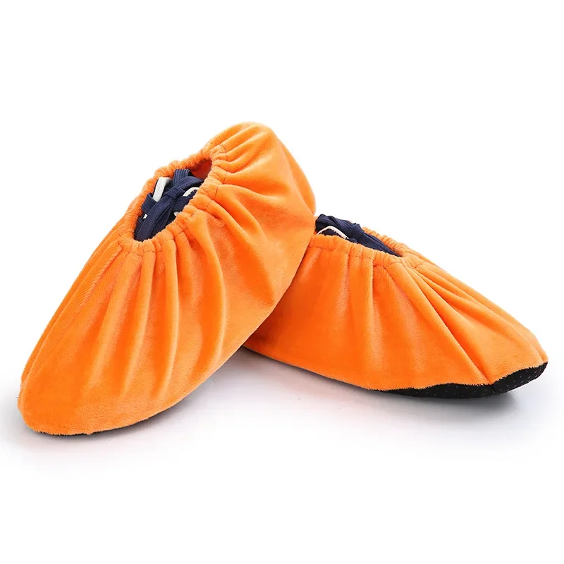 Flannel Cloth Shoes Cover Keep Floor Clean Shoe Accessories Non-slip Foot Cover Autumn Winter Indoor Boots Cover Shoes Protector