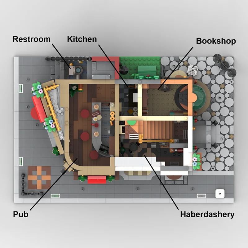 Moc ビルディングブリック ベイカーストリートコーナー (モジュール式) モデルテクノロジーブロック クリスマス 有名なセット DIY おもちゃ 建設ギフト