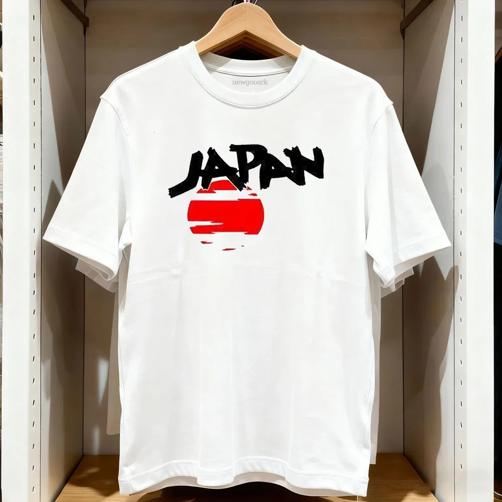Japan Calligraphy T Shirt Men Women Harajuku Streetwear Red Rising Sun Graphic Tee Tokyo Urban Techwear Cotton Tops