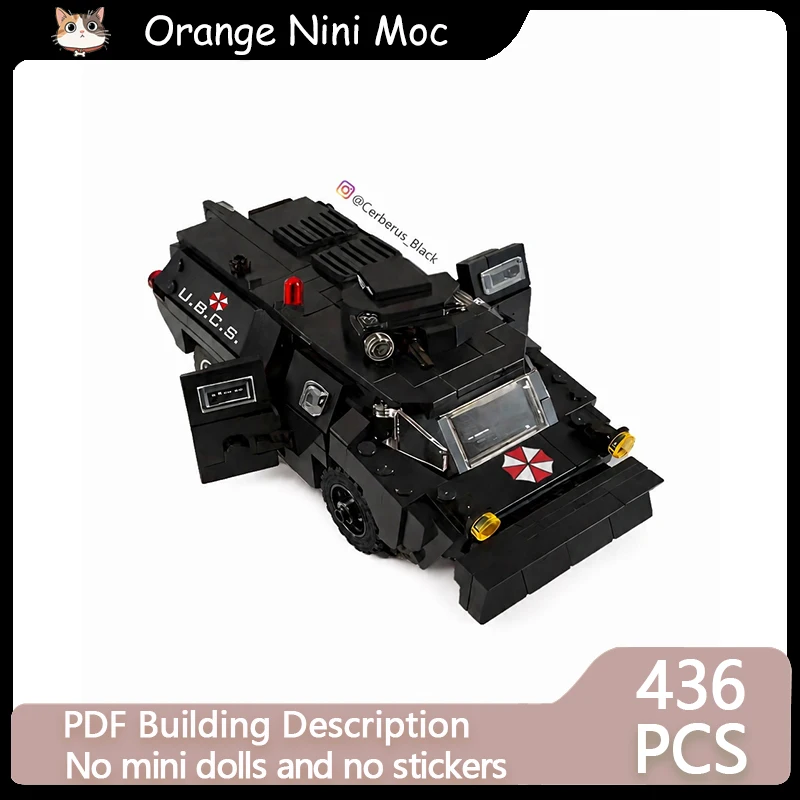 

Crisis Film Model Model MOC Building Bricks Military Black Tank Modular Technology Gifts Holiday Assemble Children Toys Suit