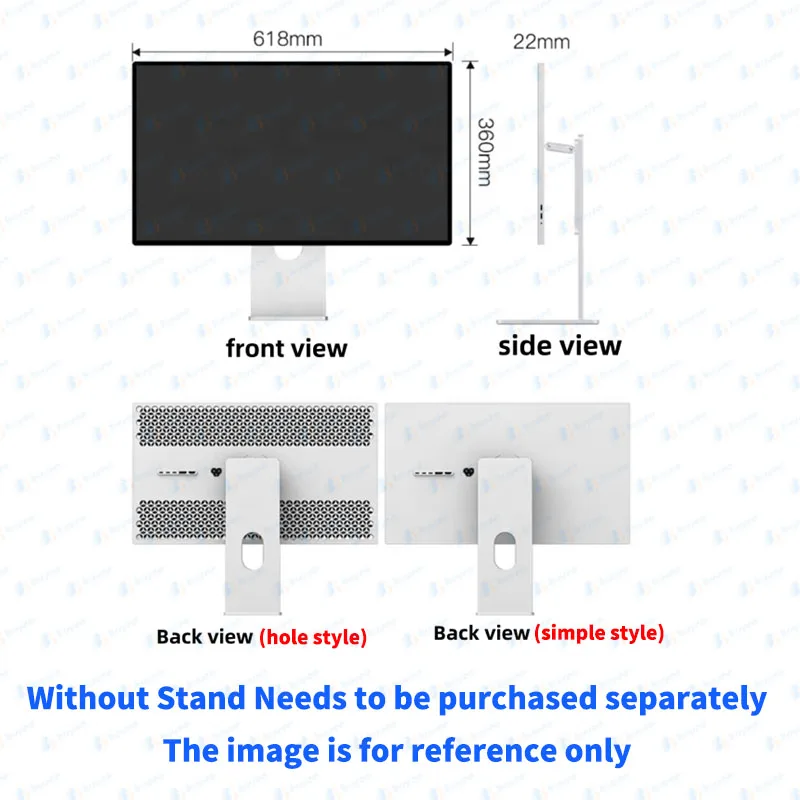 Monitor LCD 27 Inci Tipe-C 60Hz Aluminium Alloy G27P Monitor Gaming 5120*2880 5K Monitor 1ms IPS HDMI2.1 DP1.4 Panel IPS