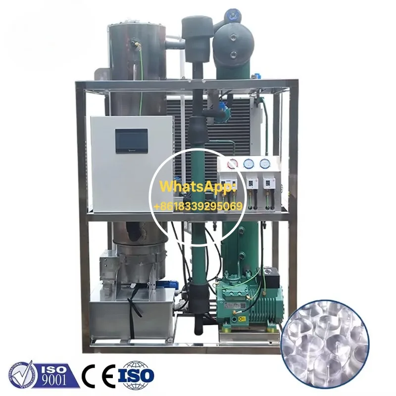 

Коммерческий автоматический трубчатый льдогенератор CE, насос для льда, 1 тонна, холодильник, компрессор, бренд Bristol, 400 кг, 600 кг, 80 кг