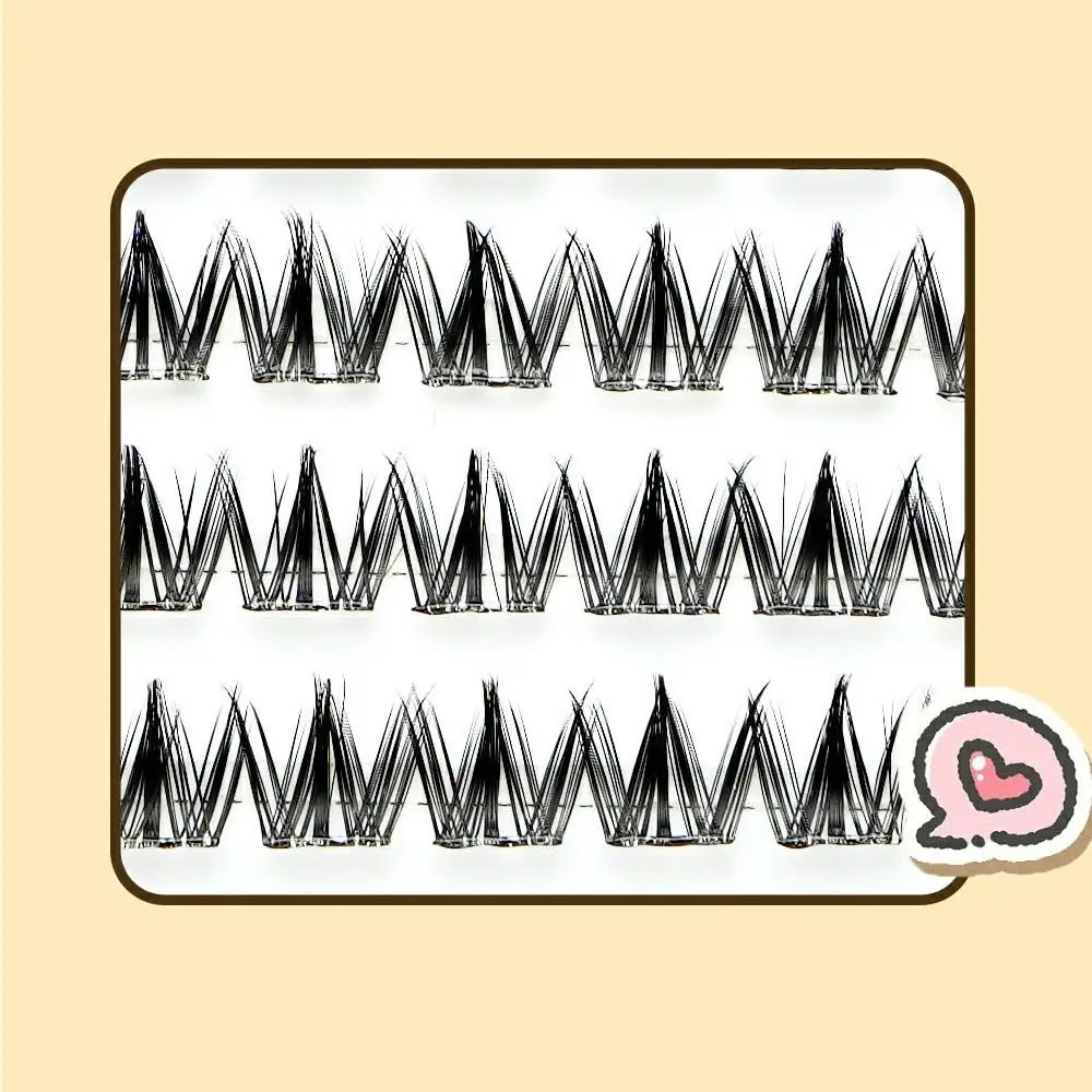 Faux cils moelleux en grappes, longue durée, auto-adhésifs, outils de maquillage réutilisables, sans colle, DIY