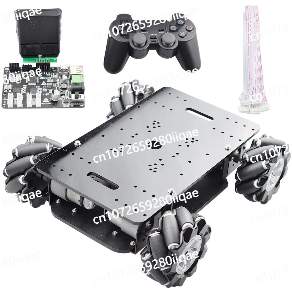 Picture 4: With 12V Encoder Motor for Arduino Raspberry Pi DIY STEM STM32 5KG Load Double Chassis Mecanum Wheel Robot Car Chassis Kit