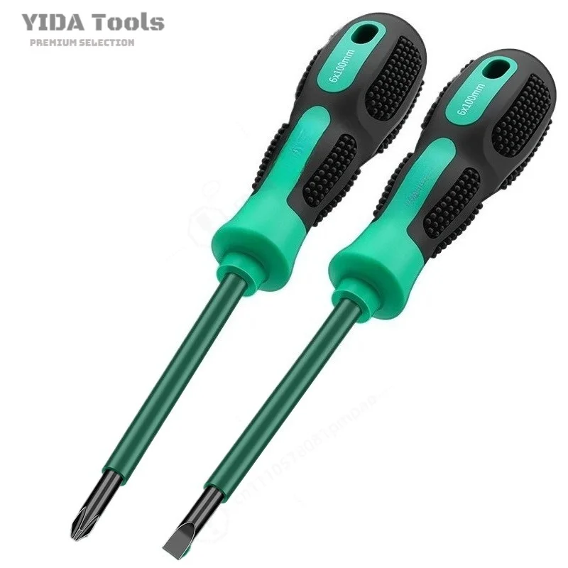 Electrician Insulated Screwdriver Set Magnetic Cross Flathead Driver High Hardness Hand Tool