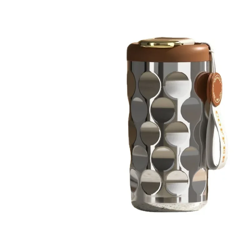 High-value smart thermos cup, stainless steel portable women's cup accompanying cup