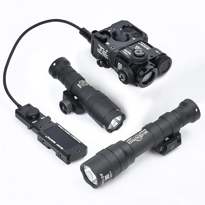 

Tactical Sureifr M600DF M300A Flashlight LED Light Perst 4 Red Green Blue IR Strobe Laser Airsoft Accessory Outdoor Hunting Game