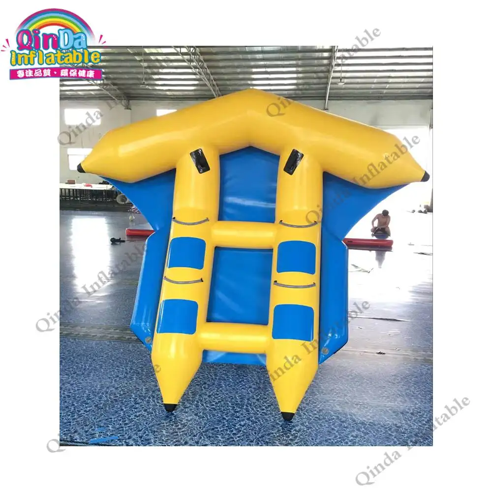 latable Fly Fish Boat 4X1.5M Inflatable Flying Fish Towable For Water Park Games