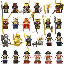 New Japanese Samurai Series Cartoon Figures Model Small Particles Building Blocks Childrens Toys Originality Holiday Gifts