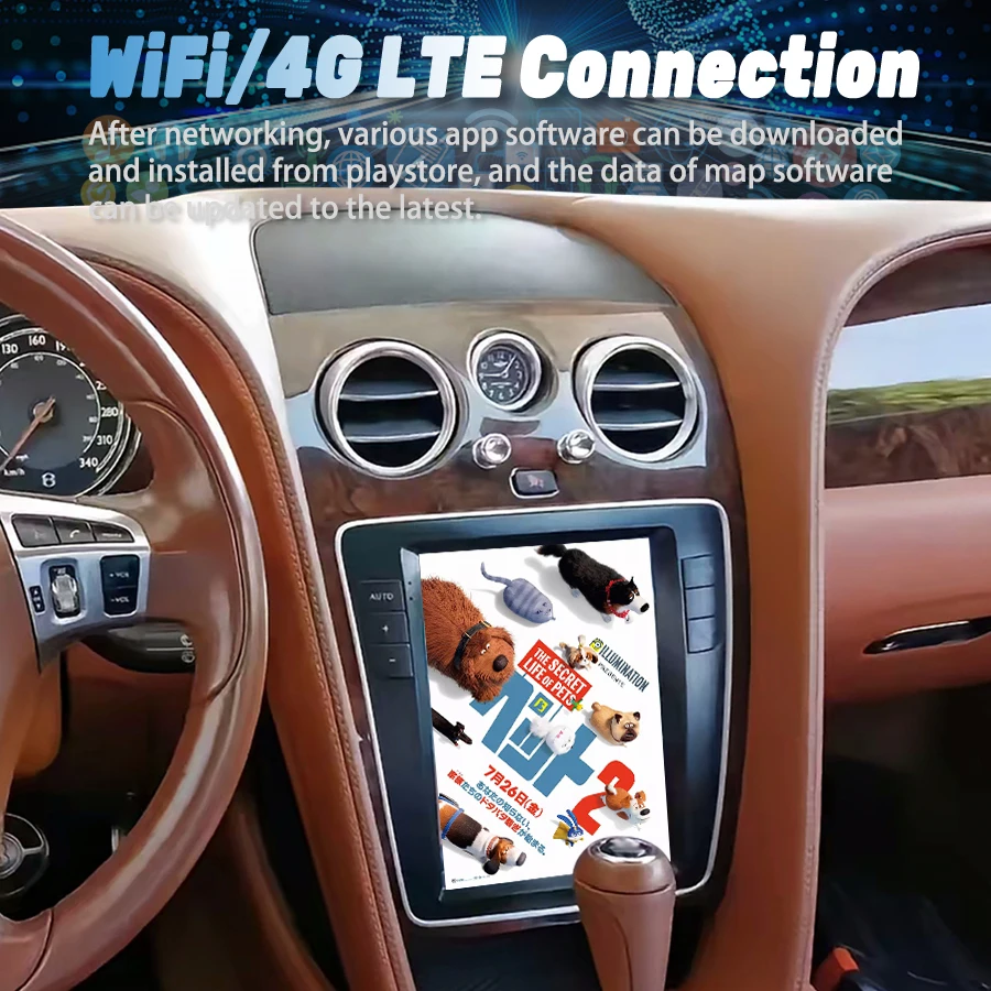 Schermo Android per Bentley Flying Spur 2014 autoradio Stereo lettore Video multimediale GPS Carplay Audio unità principale di navigazione automatica