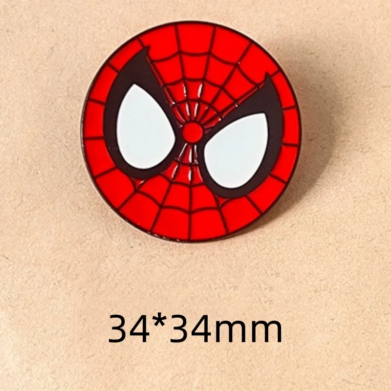 6pcsPcs Creative Cartoon Character Alloy Brooch Badge Pins for Backpacks Accessories Clothes Bags Decoration Gifts