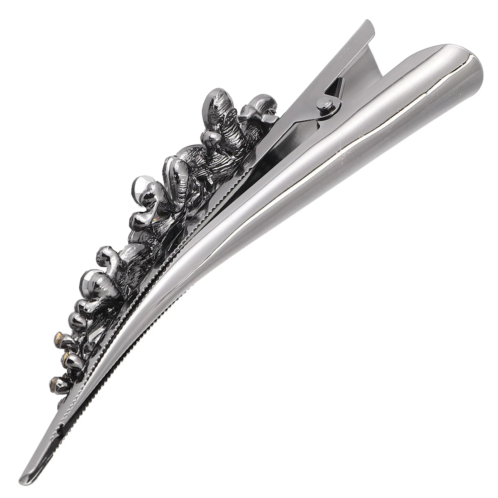 

1Pcs Durable Alloy Rhinestone Duckbill Clip Hairpin Hair Styling Barrette for Thick Thin Long Hair Duckbill Clip