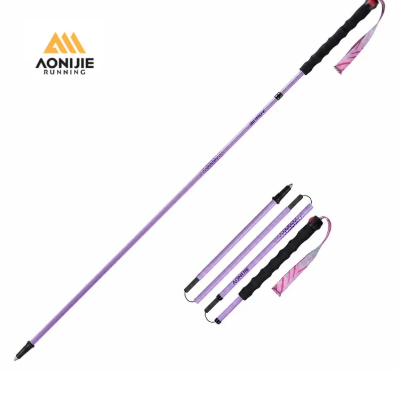 AONIJIE E4250 Women T800 Carbon Fiber Trail Running Poles Ultralight Folding Trekking Poles Professional Hiking Sticks Female