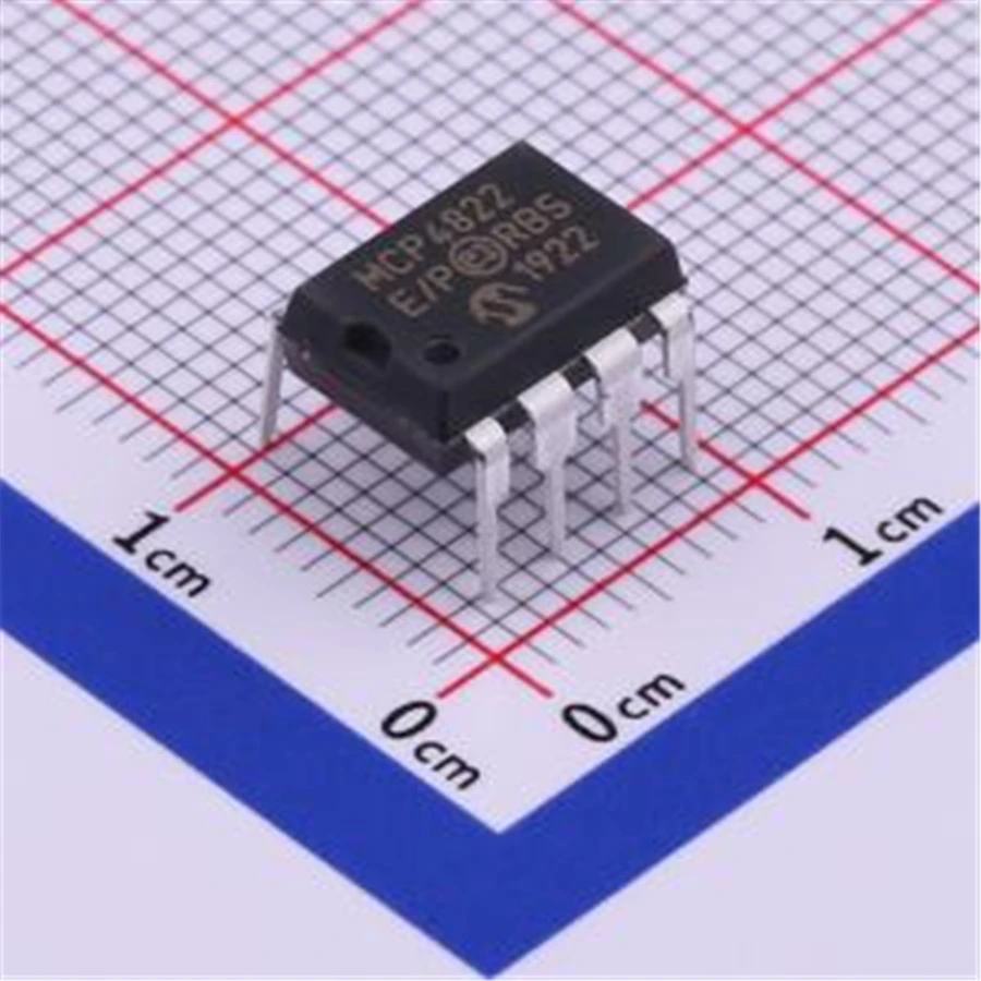 2PCS/LOT MCP4822-E/P (ADC/DAC/Data Conversion)