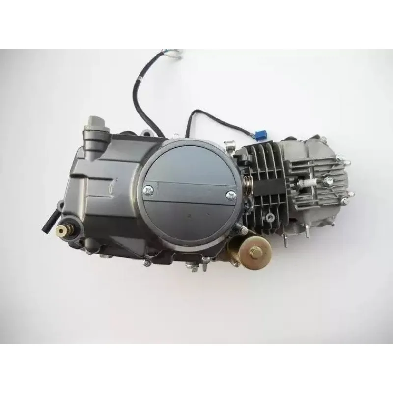 125cc Horizontal Motorcycle Engine Aluminum Cylinder Foot Electric Start Complete Motor Replacement Assembly