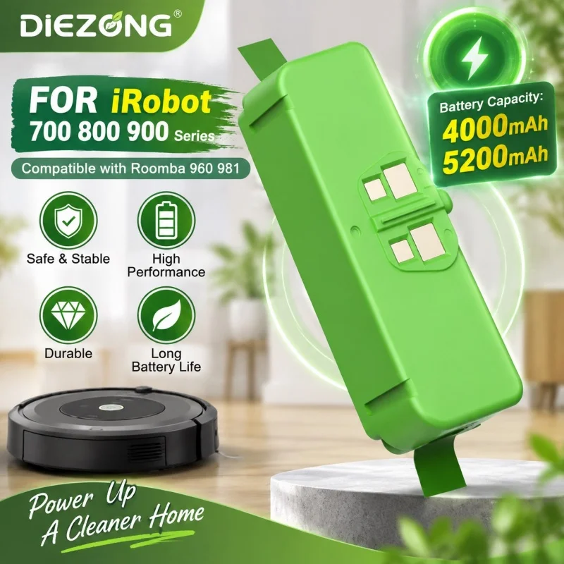 Compatible Replacement Battery for IRobot Roomba 700 800 900 Series 960 981 Robot Vacuum Cleaner Rechargeable Spare Battery Pack