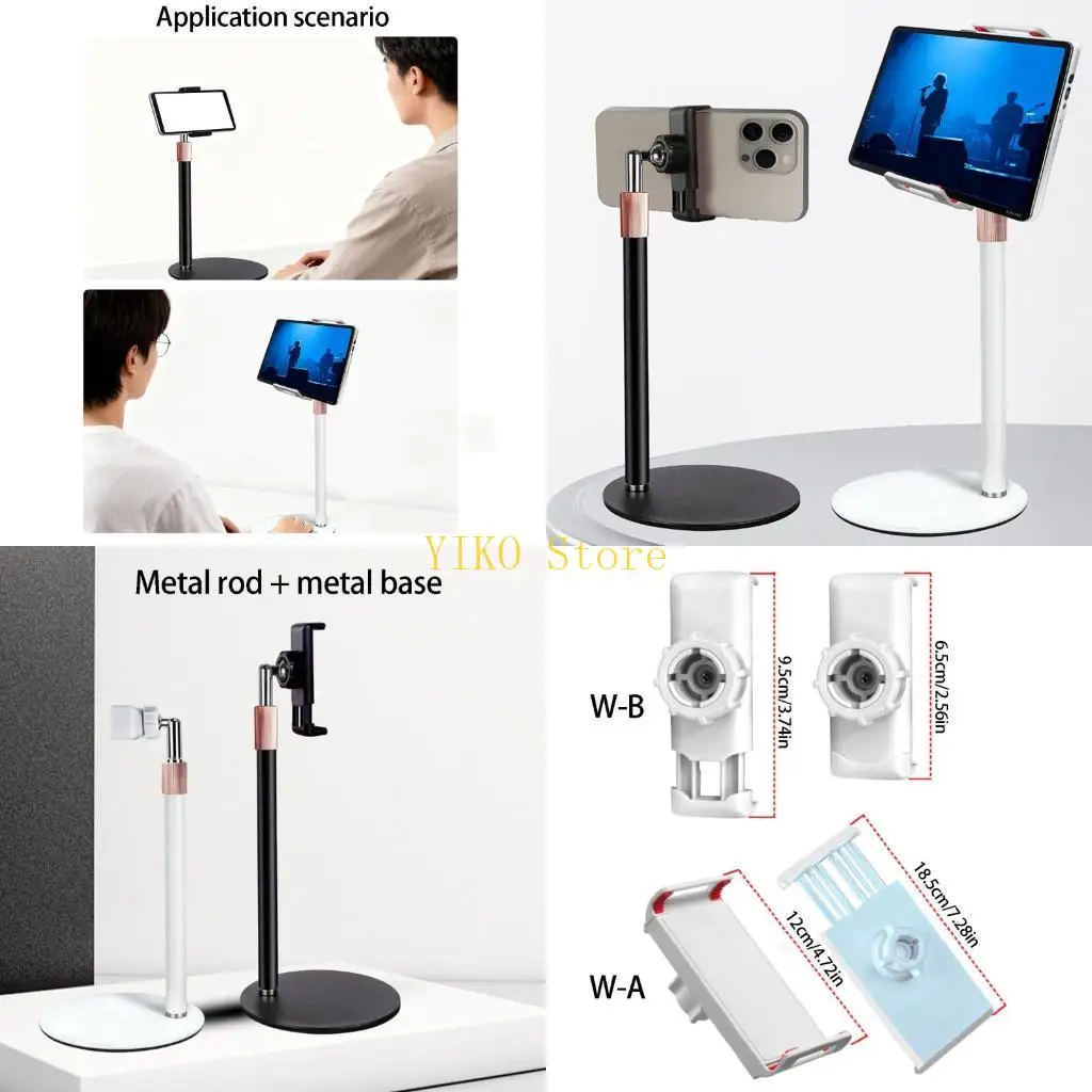 K32C Multiple Swivels Tablets Stand With Sturdy Carbon Steel Base For Office