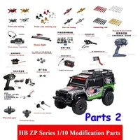 HB ZP Series 1/10 RC Car Accessories Steering Cup Drive Shaft Gear Trailer Remote Controller Servo ESC Top Light Parts 2