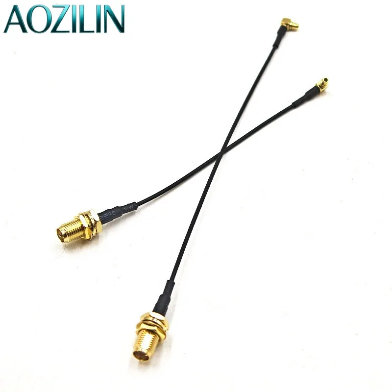 AOZILIN MMCX to SMA Adapter Cable 5.8G FPV Antenna Pigtail Cable Connector Conversion Wire for RC Racing Drone Transmitter