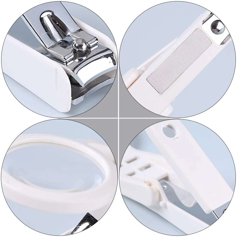 2Pcs Pet Nail Cutters Magnifying Glass Stainless Steel Spring Handle Non Slip Grip for Hedgehogs Hamsters Rabbits Guinea Pigs