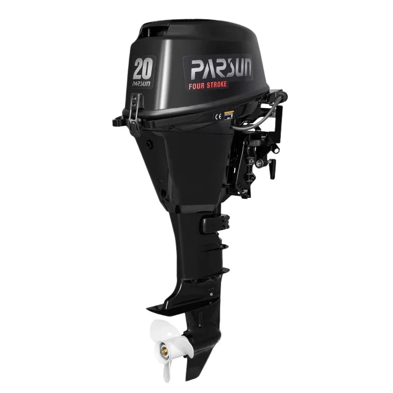 High Torque 15HP 4-Stroke Outboard Motor 323cc Marine Engine Short Shaft with Tiller Control for Commercial Fishing Boats