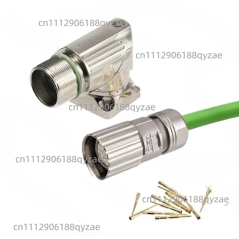 M23 Connector 12 19 Holes 17 Core 6 Pin 8PIN Clockwise Servo Motor Encoder Aviation Plug Holder