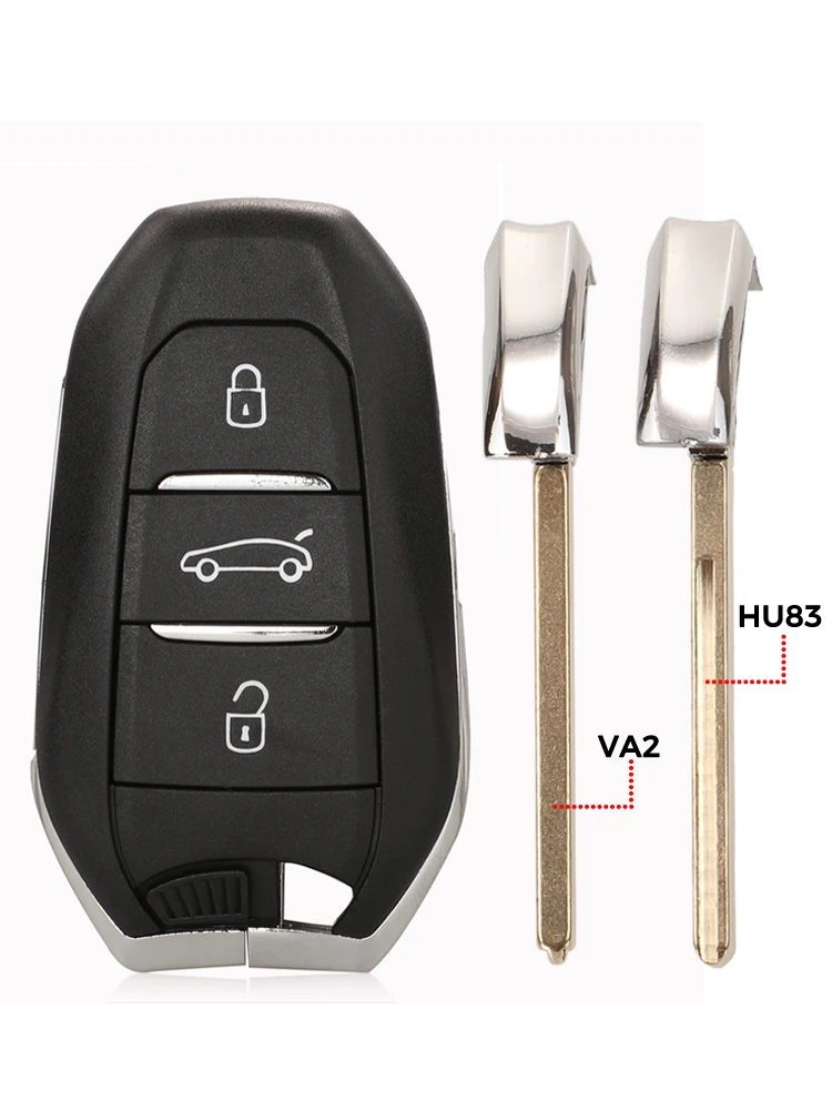jinyuqin New Remote Car Key Smart Keyless Go For Peugeot 308 408 508 5008 Citroen C4 C4L DS4 DS5 4A ID46 Chip 434MHz view 3