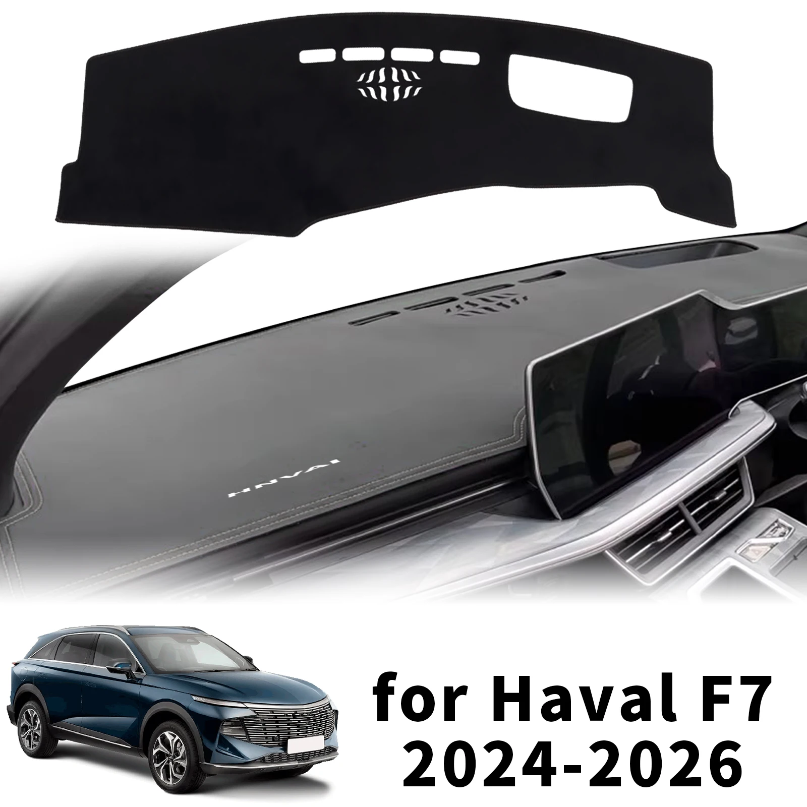 

for Haval F7 II 2024 2025 2026 ​​Custom Fit Car Dashboard Cover Sunshade Dash Mat Anti‑Slip Dashmat Protector Pad Accessories