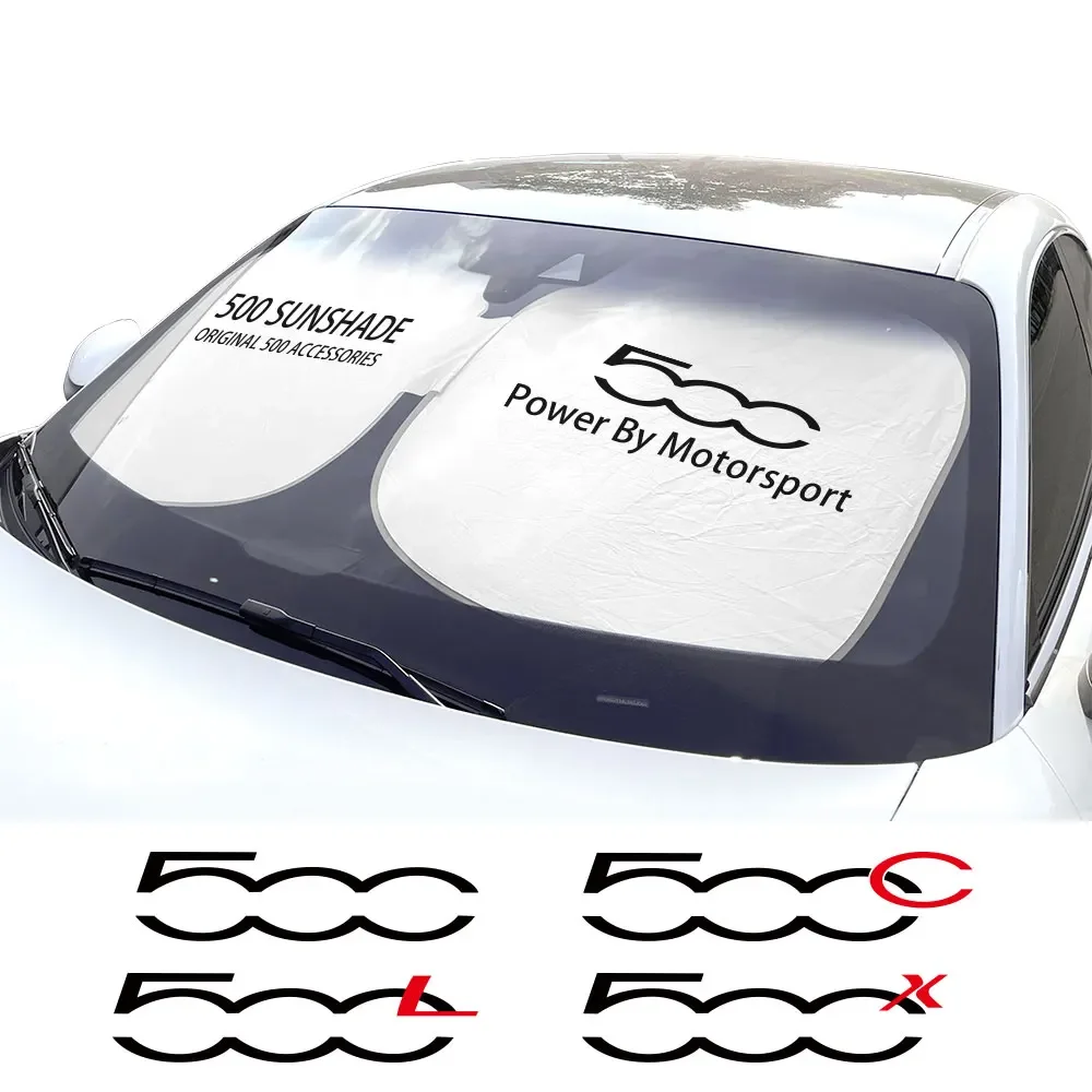 

Солнцезащитный козырек на лобовое стекло автомобиля для Fiat 500 500C 2012 500X 500L Abarth 695 автомобильный солнцезащитный козырек анти-УФ отражатель аксессуары