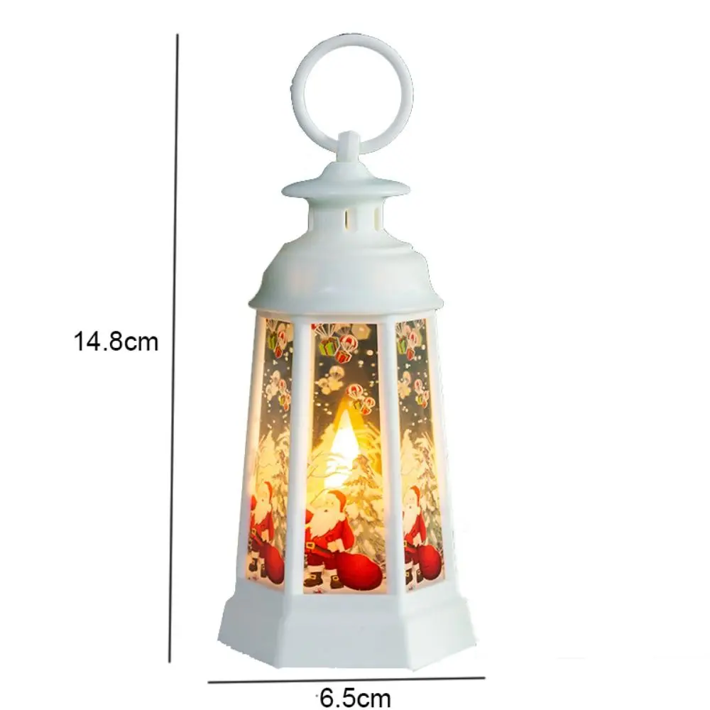 Vintage Christmas Decorations Hanging Luminous Hand-held Nightlights Simulation Creative Christmas Snow Globe Lantern Festival