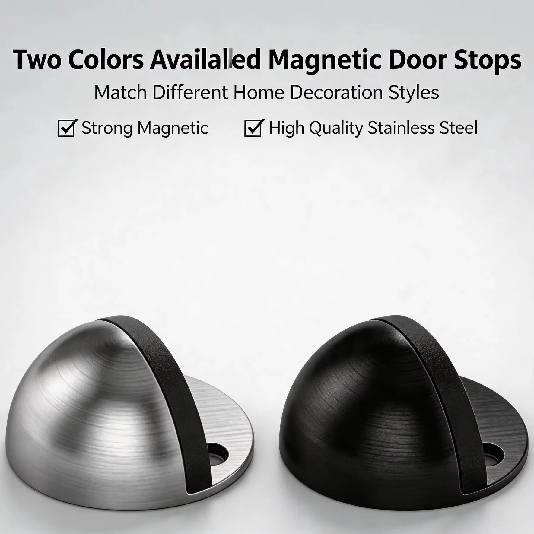 Magnet Door Stops Stainless Steel Door Stopper Doors Holder Home Improvement Hidden Doorstop Furniture Hardware