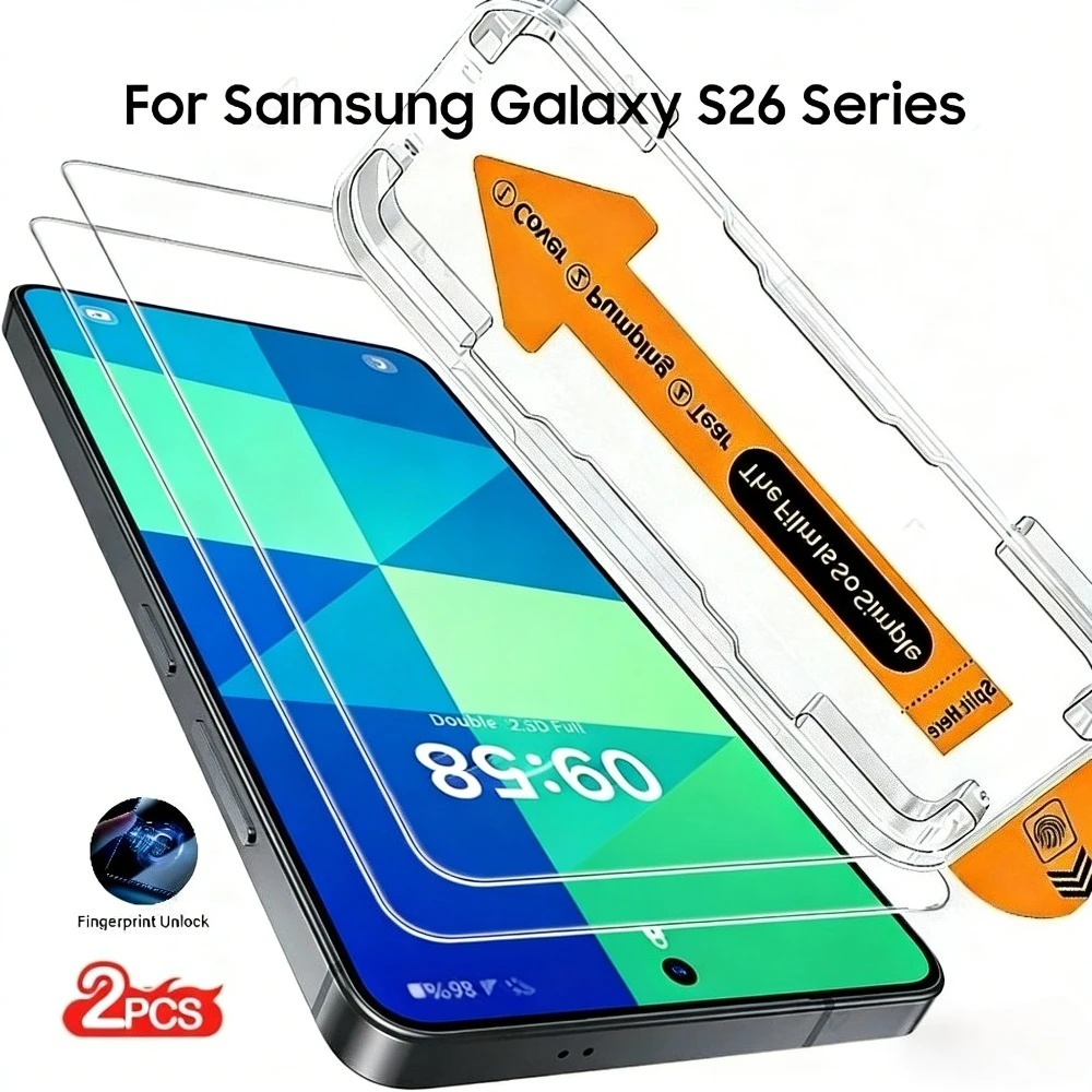 

2 шт. защитных стекол Ultra HD для Samsung Galaxy S26 S25 S24 Ultra S23 S22 S21 Plus S25 S26 Edge с установкой без пыли