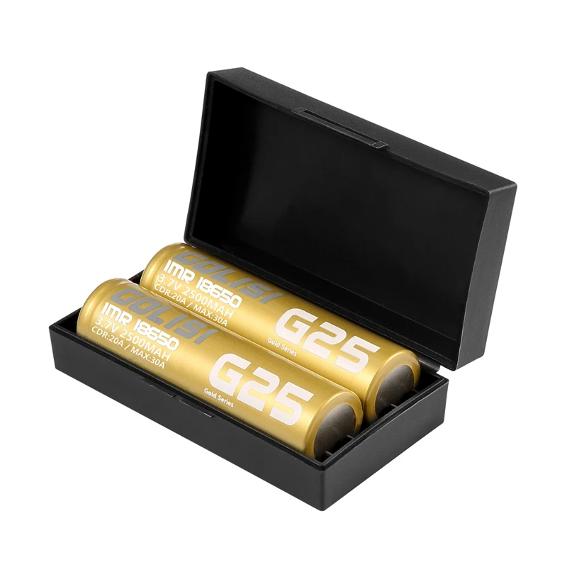 1-10pcs Original Golisi High Drain IMR 18650 Battery Golisi G25 2500mAh Cell 800 times Cycle lifes 3.7V 20A Capacity Battery