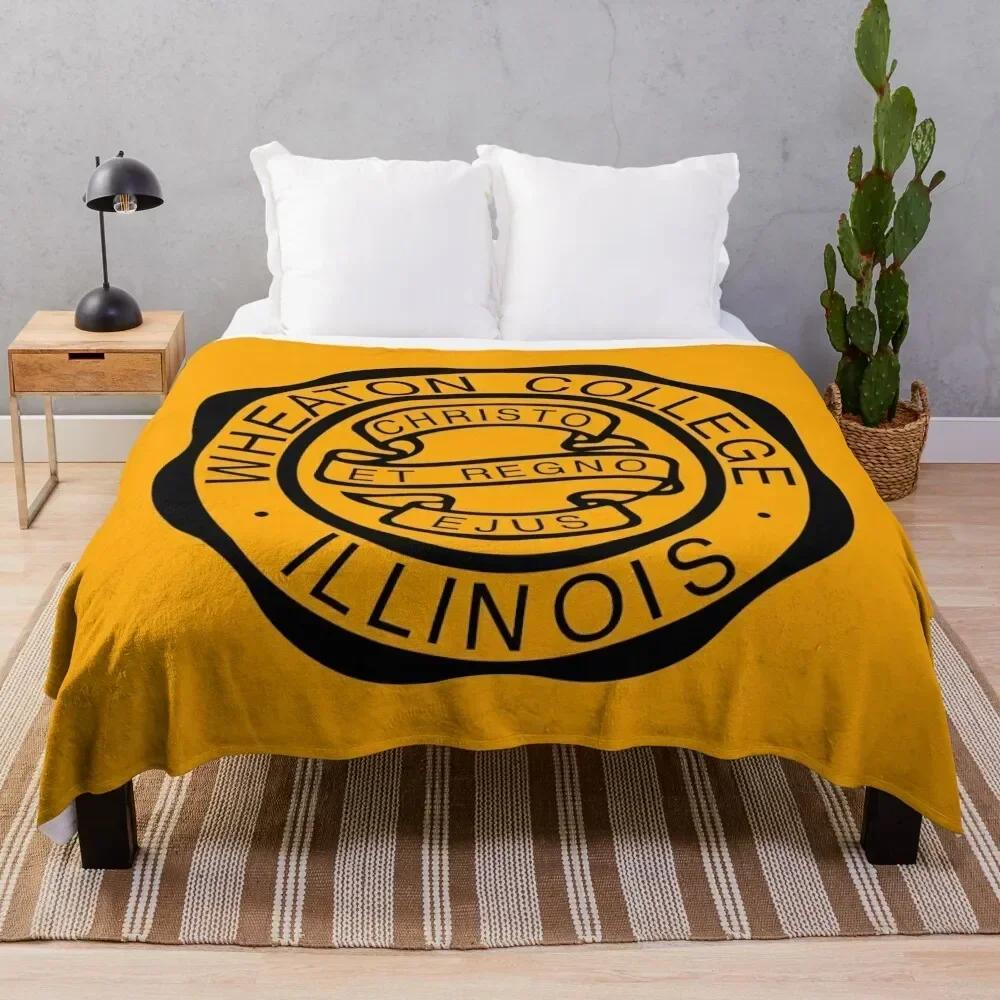 

Wheaton College (Illinois) Throw Blanket Spring Fall Cozy Throw Blanket for Couch