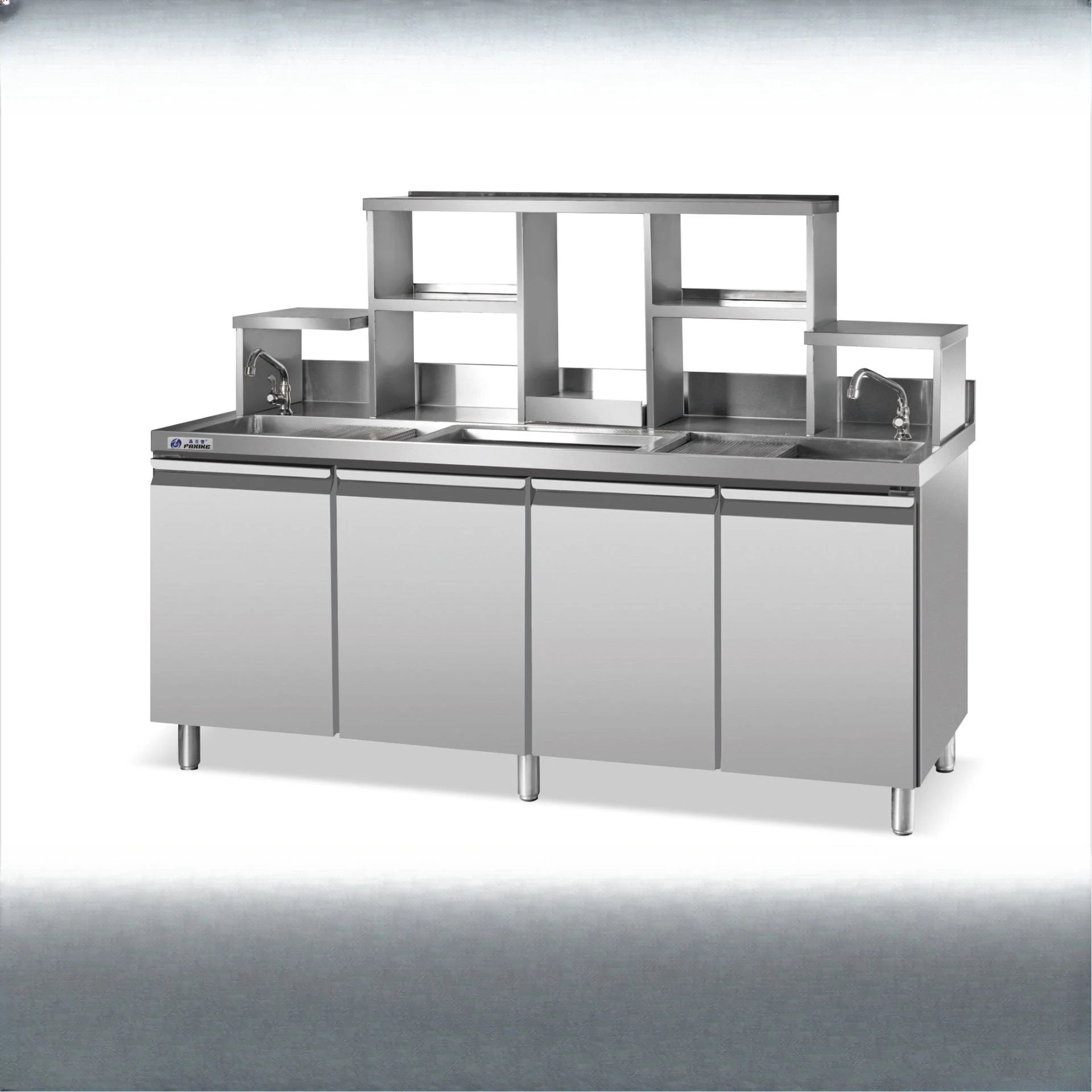 CZT-17/18 Fresh-keeping Worktable Operating Table Commercial Milk Tea Shop Water Bar Horizontal Stainless Steel