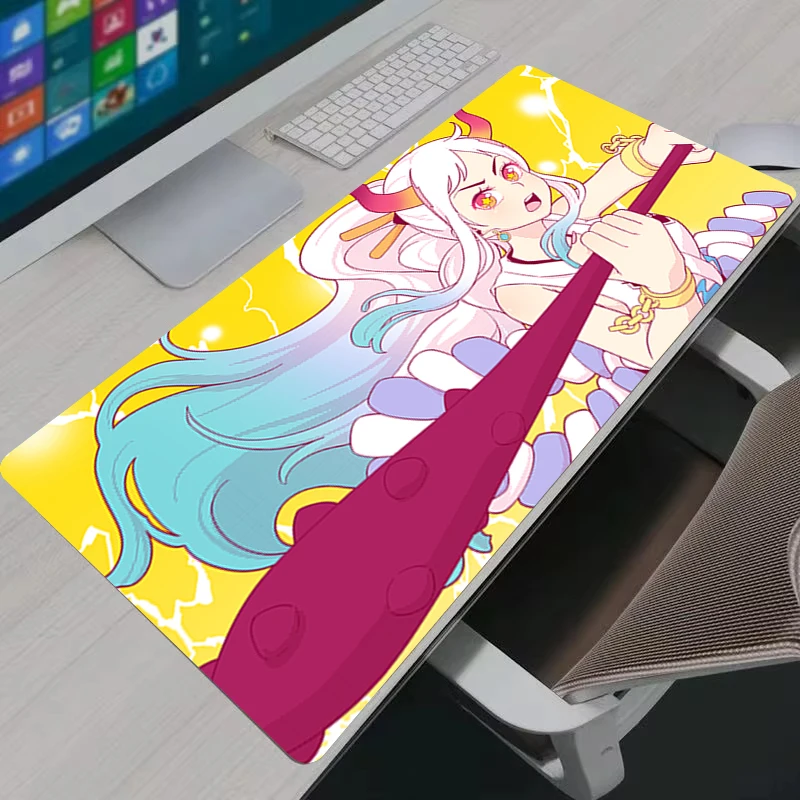 O-One Piece Anime Large Gaming Mouse Pad Desk Mat Lock Edge Non-slip Gamer Office for PC Laptop Keyboard Offic Mouse Pad