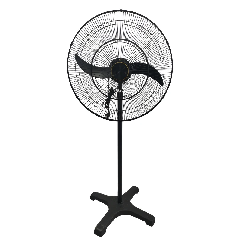 26-inch-high-quality-electric-metal-standing-fan-4-speeds-2-aluminum-blades-mechanical-energy-efficient-outdoor-hotel-use