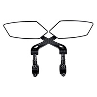 2pcs Bike Rear View Mirror Reflector 360°Adjustable Rotatable Handlebar Mirror Electric Scooter Cycling Bicycle Clear Rearview