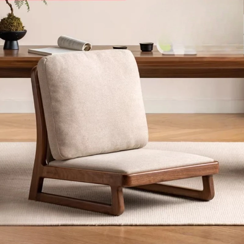 

Кресло для чайной церемонии из массива дерева, простое кресло для отдыха из черного ореха