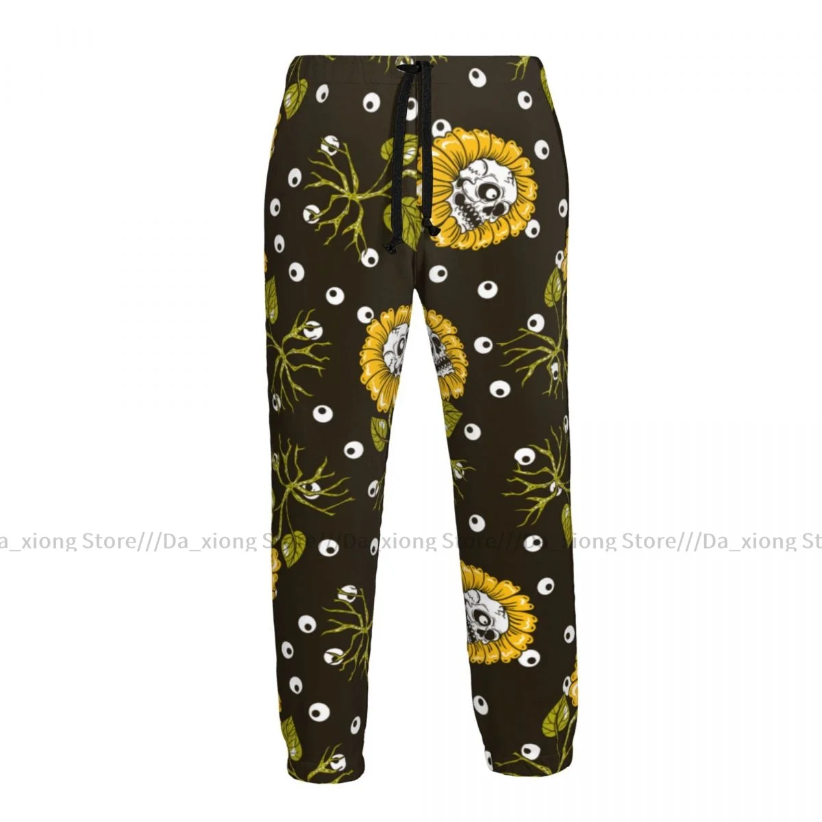 

Men Joggers Pants Sunflowers Skulls Hilarious Man Sweatpants Streetwear Casual Mens Pants