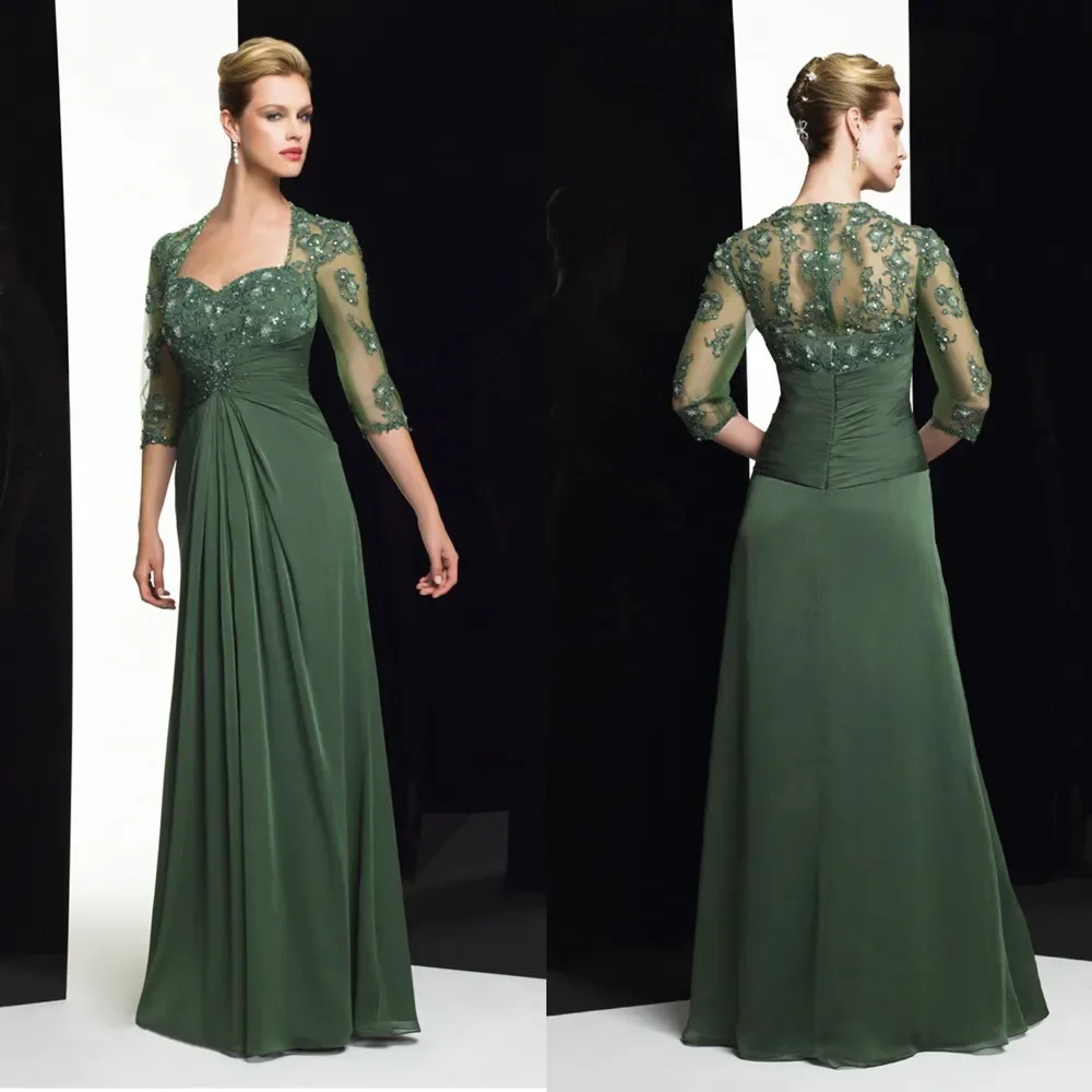 A-line Olive Green Mother Of The Bride Dress 3/4 Sleeve Plus Size Chiffon Applique Lace Beaded Ceremony Mother Evening Gown - AliExpress 320 A-line Olive Green Mother Of The Bride Dress 3/4 Sleeve Plus Size Chiffon Applique Lace Beaded Ceremony Mother Evening Gown - AliExpress 320