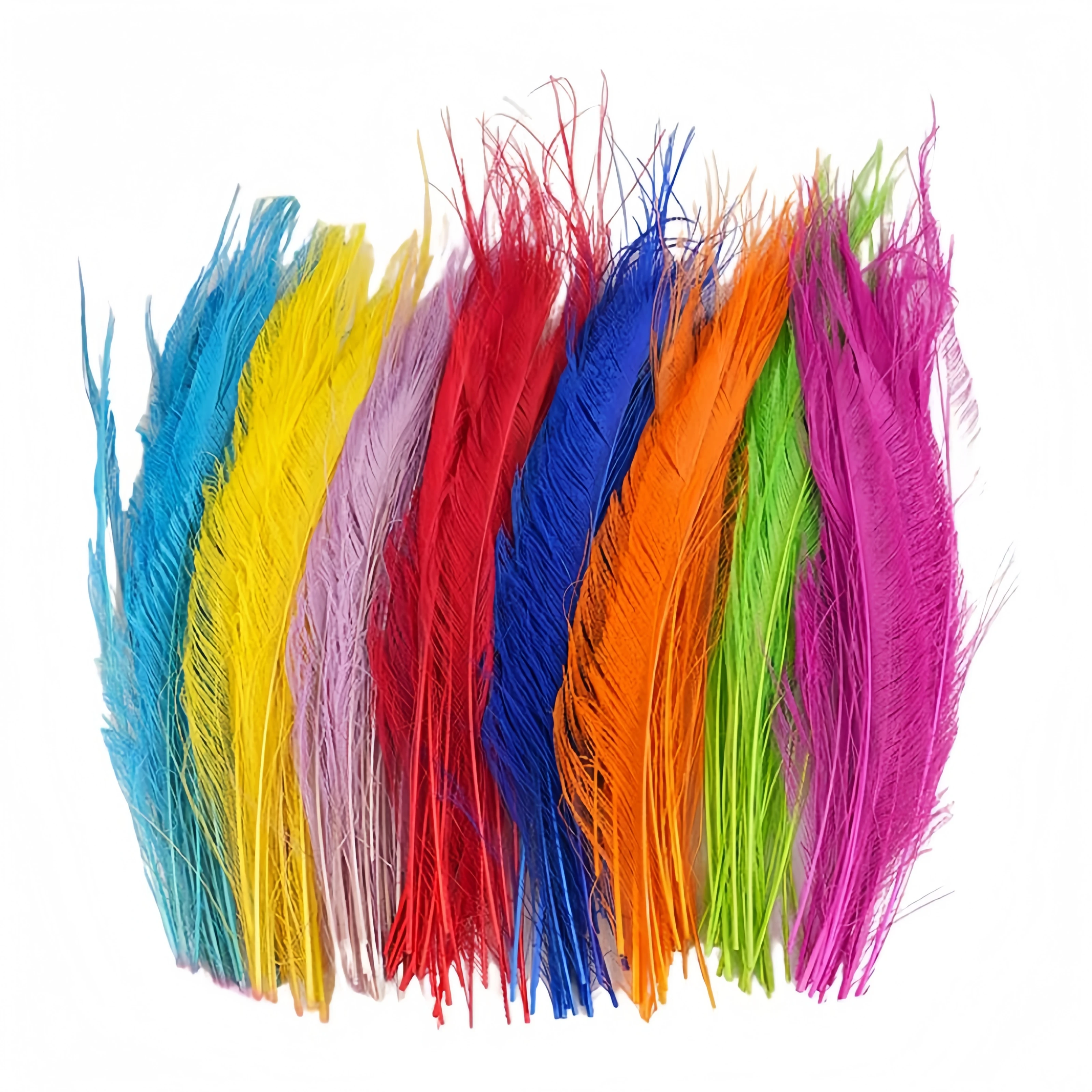 

Dyed 25-35cm Peacock Feather Sword Wholesale For DIY Decoration Floral Insert Wing Edge Craft Supplies With Natural Feathers