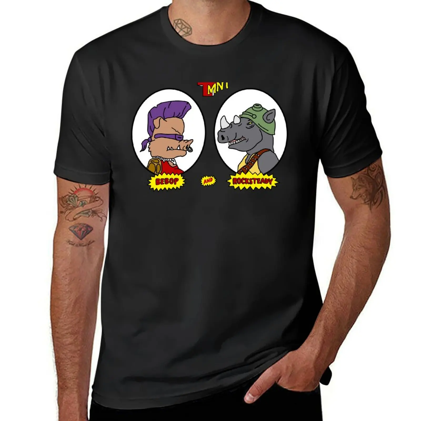 Bebop and Rocksteady T-Shirt anime aesthetic clothes plain new edition plain black t shirts men