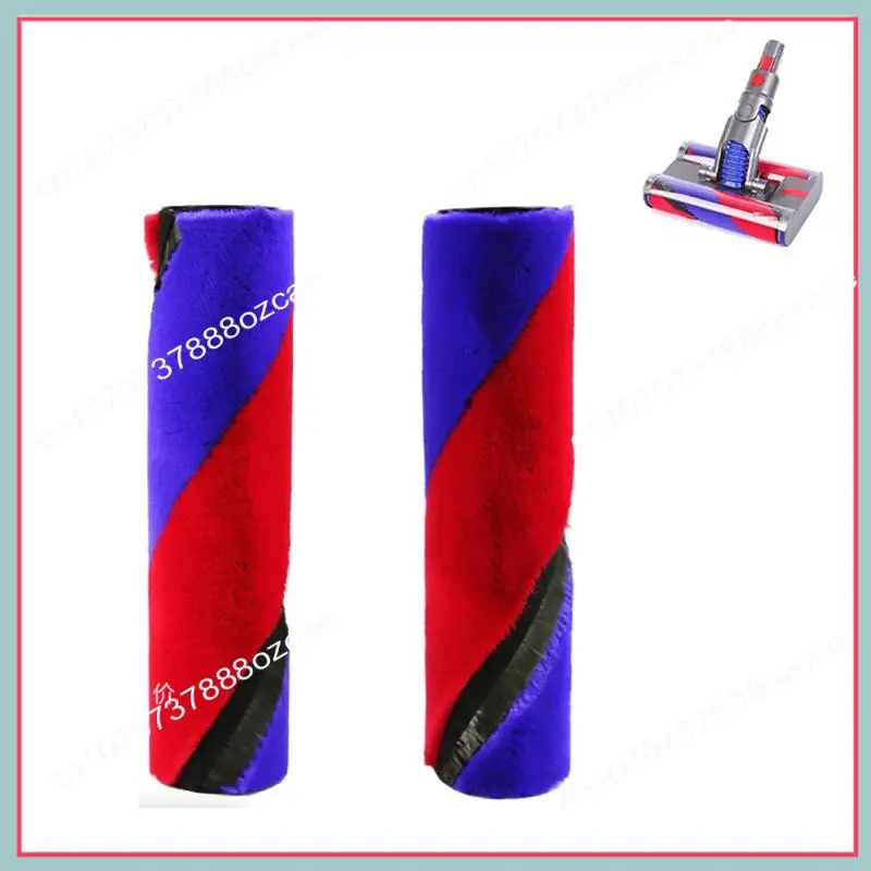 A26P 2 قطعة فرشاة رئيسية لـ DYSON SV19 OMNI-GLIDE/SV21 MICRO مكنسة كهربائية فرشاة دوارة مزدوجة فرشاة دوارة مخملية ناعمة